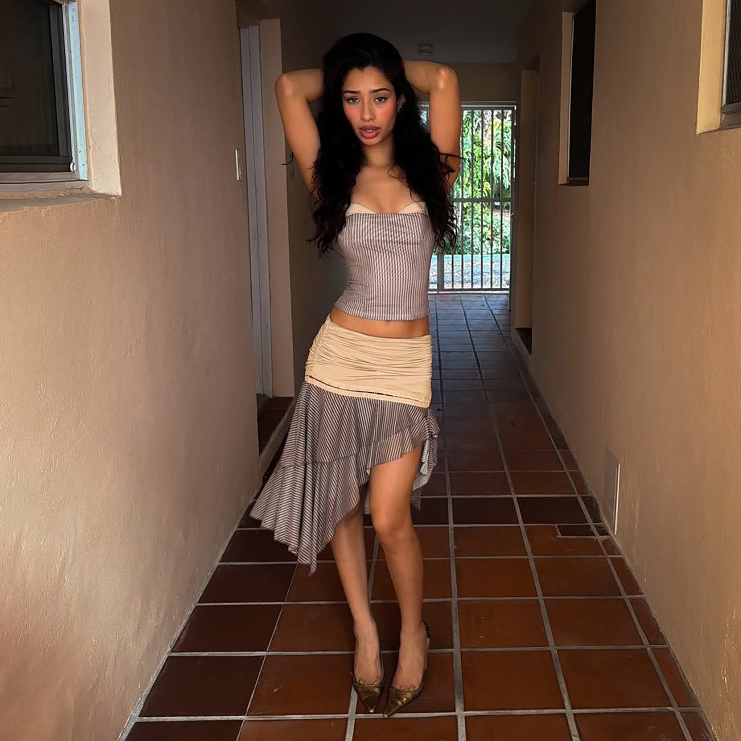 Desert Muse Asymmetrical Skirt Set