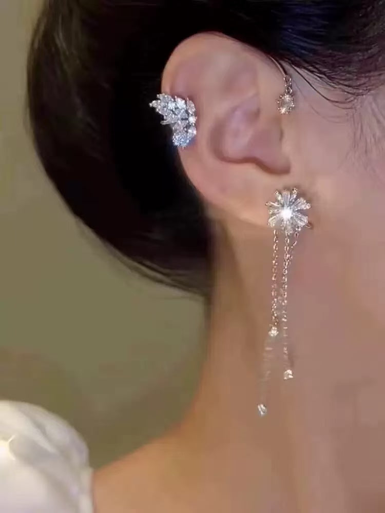 Swirling Tassel Ear Hanging